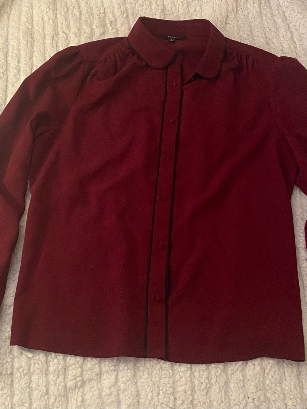Premise Women's Purple 
Button-Front Dress Shirt